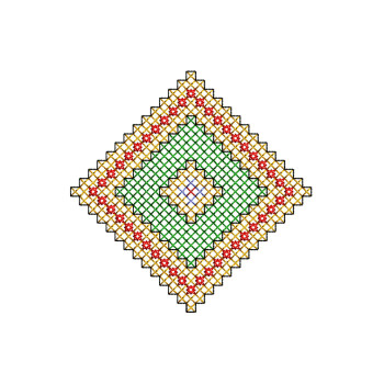 Cross Stitch Embroidery For Hobo Bag