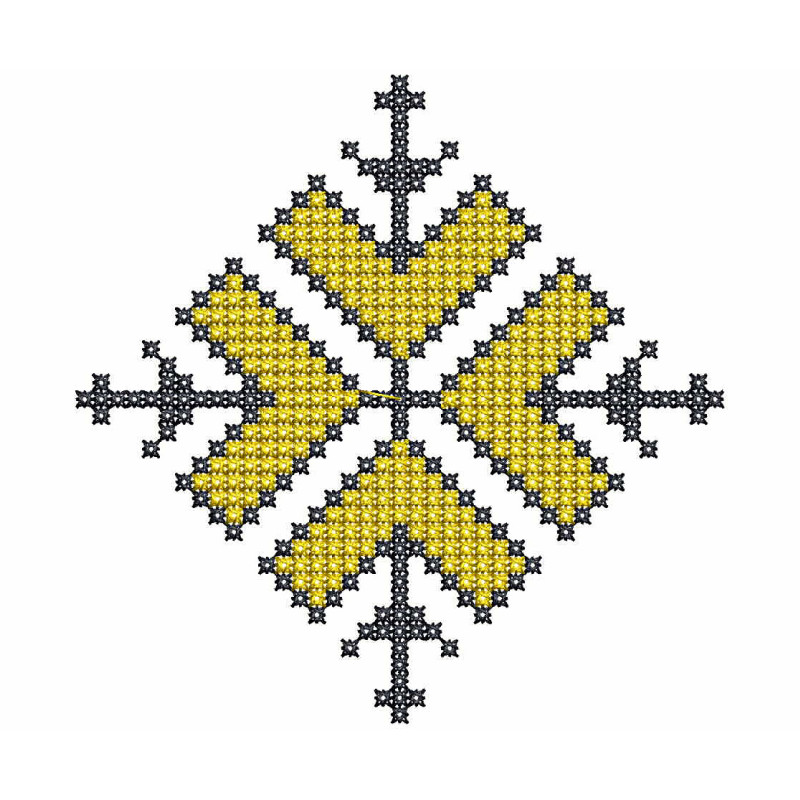 Cross Stitch Embroidery For Mask