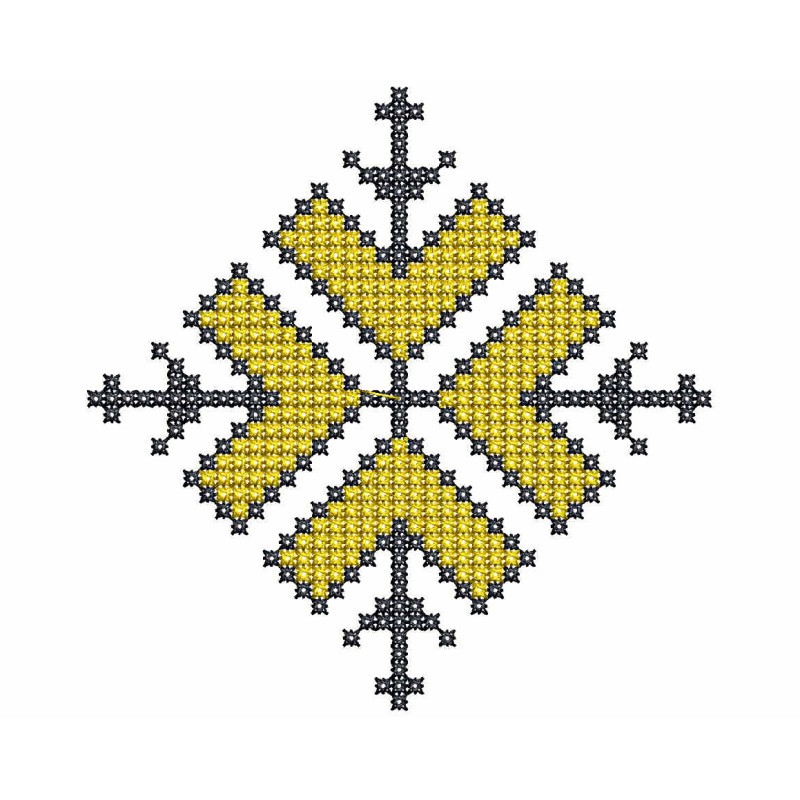 Cross Stitch Embroidery For Mask