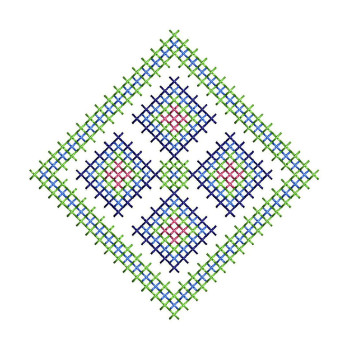 Cross Stitch Embroidery For Pillow