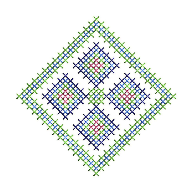 Cross Stitch Embroidery For Pillow