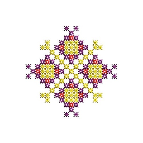 Cross Stitch Machine Embroidery Design