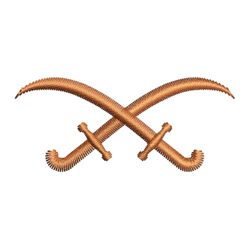 Cross Sword Embroidery Design