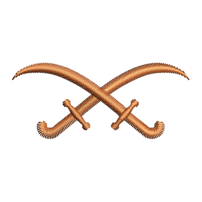 Cross Sword Embroidery Design