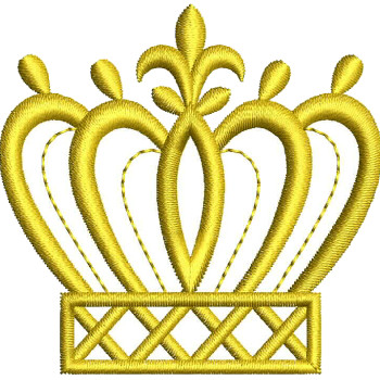 Crown Machine Embroidery Design
