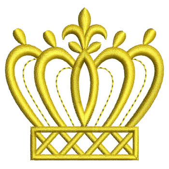Crown Machine Embroidery Design
