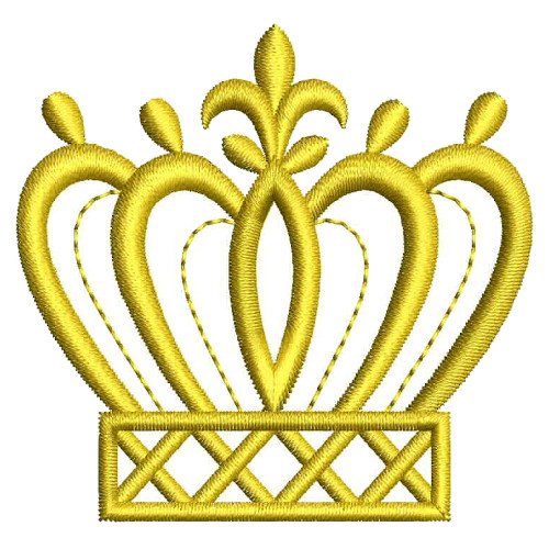 Crown Machine Embroidery Design