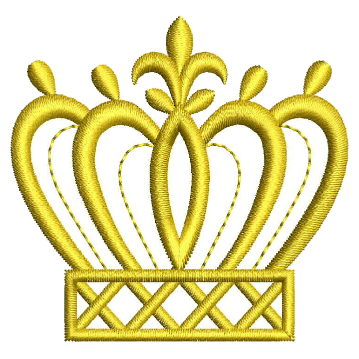 Crown Machine Embroidery Design