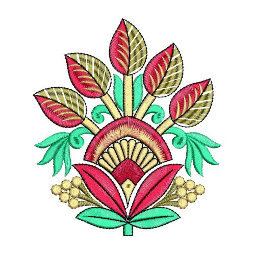 Custom Shoes Flowers Applique Embroidery Design