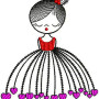 Cute Baby Girl Embroidery Design 24609