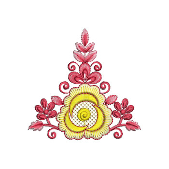 Decorative Boho Style Floral Applique