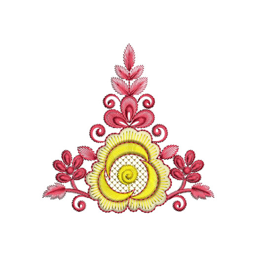 Decorative Boho Style Floral Applique