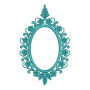 Decorative Embroidery Oval Frame