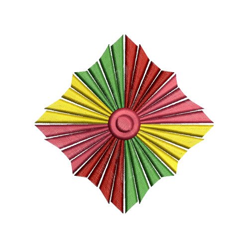 Decorative Indian Patch Embroidery Design