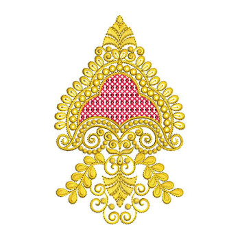 Decorative Jumka Embroidery Design