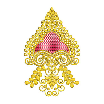 Decorative Jumka Embroidery Design