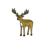 Deer Applique Embroidery Design