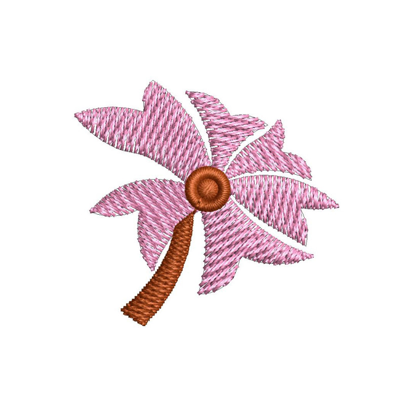 Delicate Lily Flower Embroidery Design