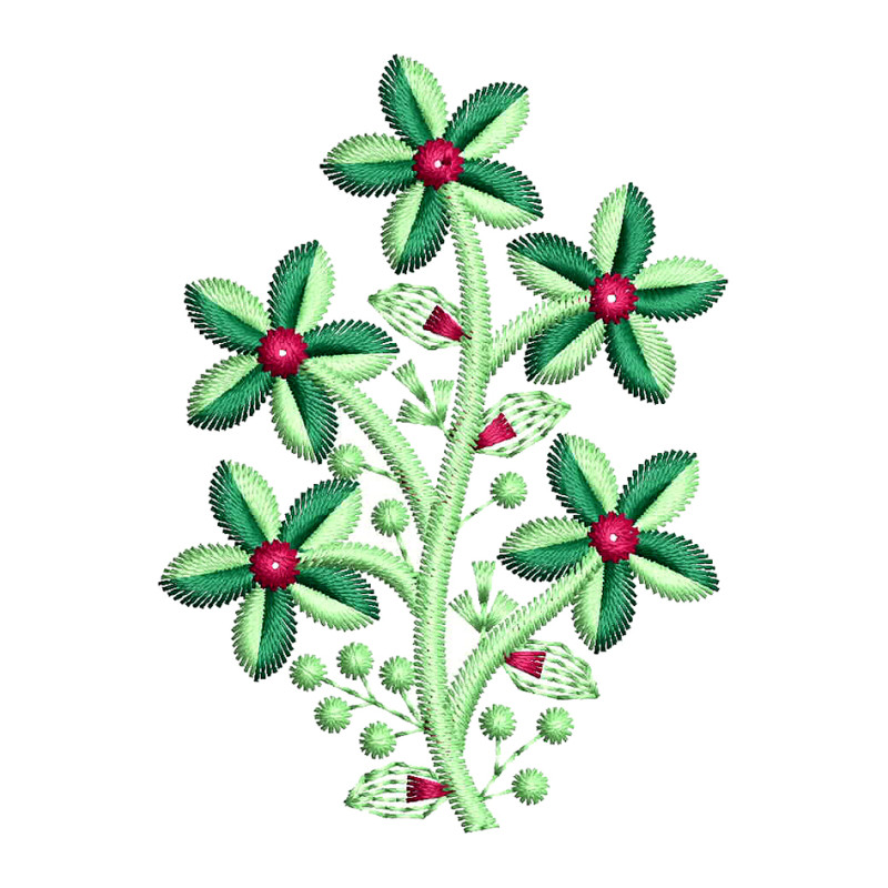 Different Embroidery Flowers