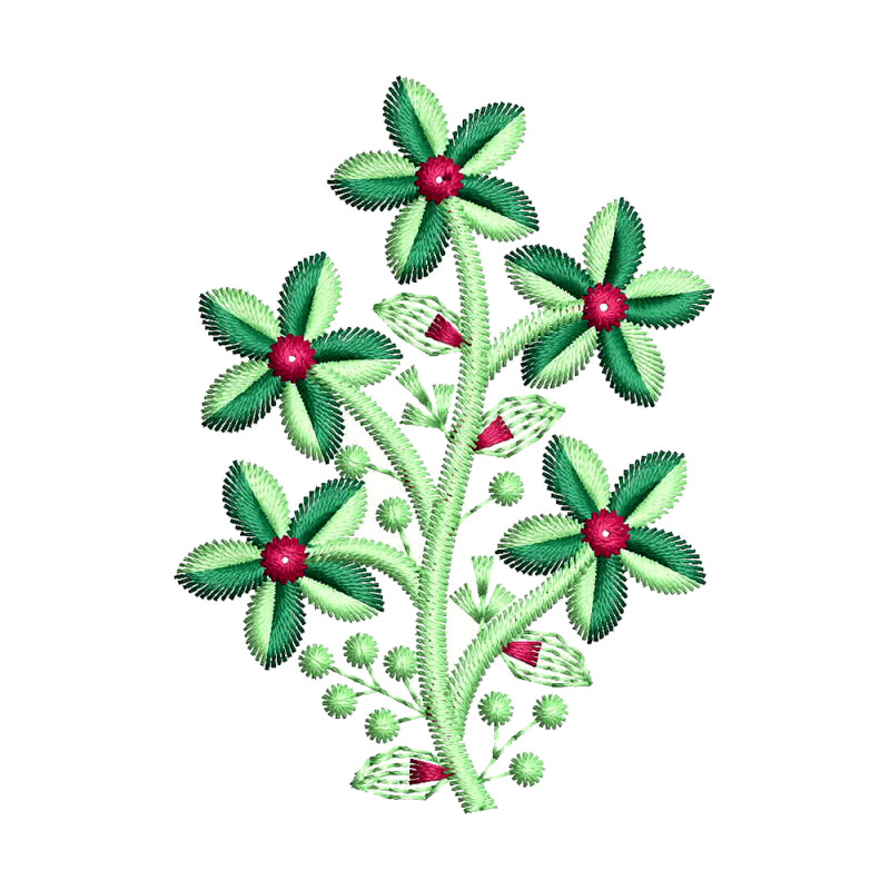 Different Embroidery Flowers