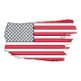 Distressed American Flag Embroidery Design For Tshirts