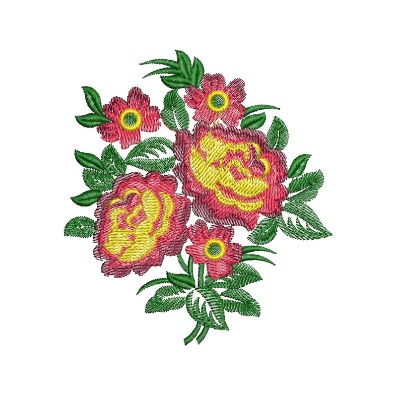Easy Embroidery Pattern Flowers