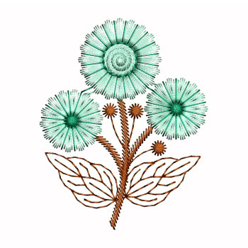 Easy Flowers To Embroidery