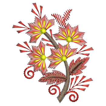 Easy Small Embroidery Flower