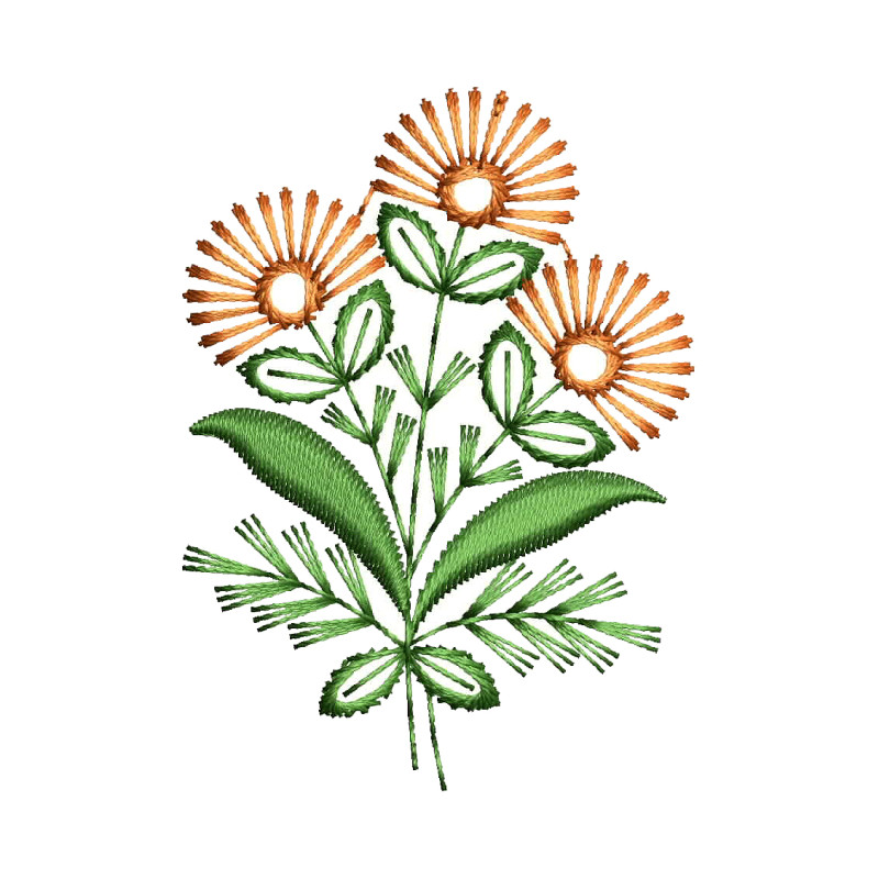 Easy Small Flower Embroidery