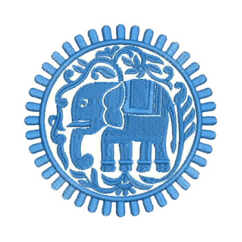 Elephant Embroidery Design For Blouse