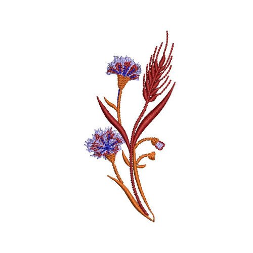  Charming Wildflower Bouquet Applique Embroidery Design