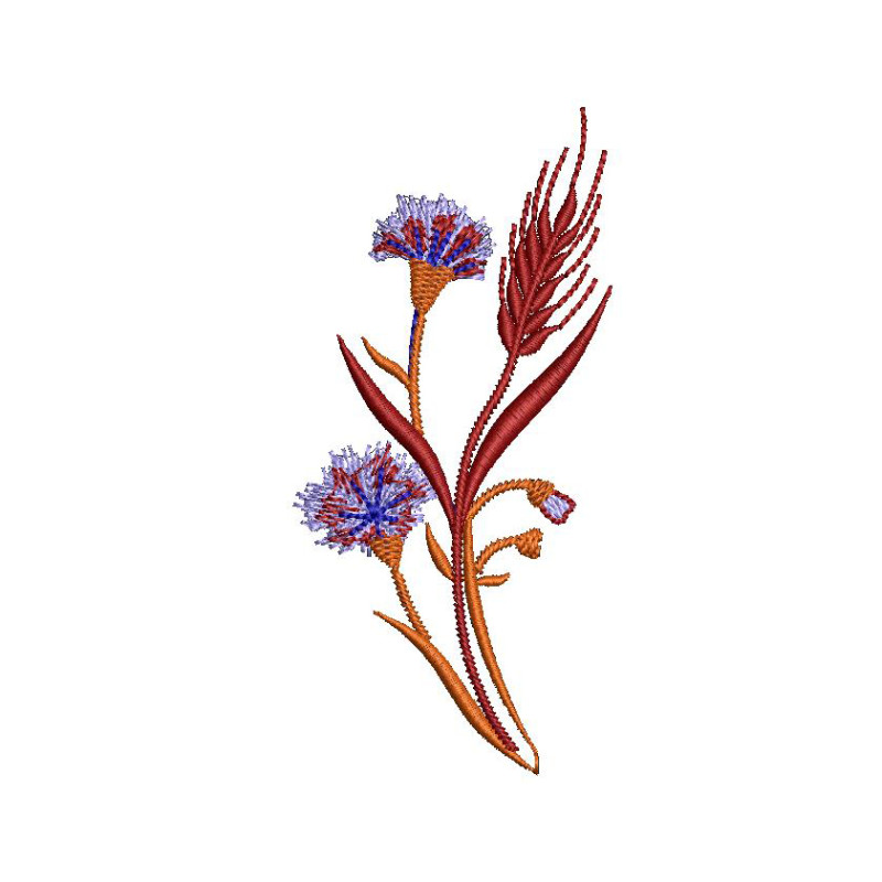  Charming Wildflower Bouquet Applique Embroidery Design