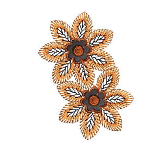 Delicate Floral Embroidery Design