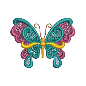  Detailed Butterfly Embroidery Design