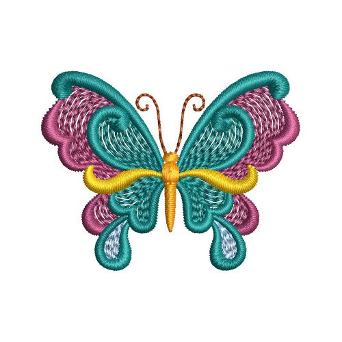  Detailed Butterfly Embroidery Design