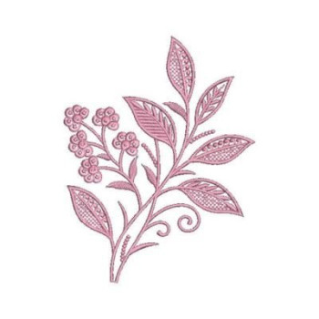 Enchanting Folk Style Flower Embroidery Design