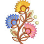 EmbDesignTube.com - Delicate Floral Harmony Embroidery Design