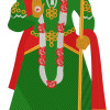 Grand Alakhdhani Baba Ramdevji Maharaj Embroidery Design (6 Colors, 84.1cm x 33.4cm)