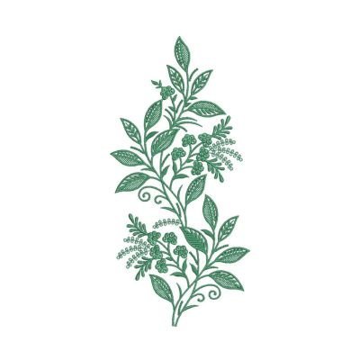  EmbDesignTube.com - Large Berry & Floral Applique Embroidery Design