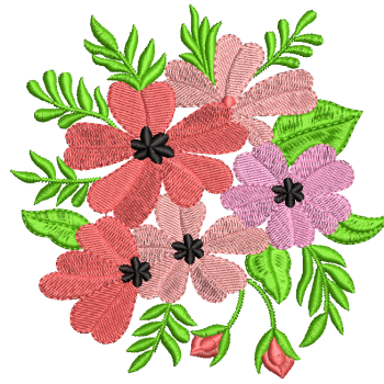 Large Classic Daisy Applique Embroidery Design