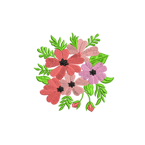 Large Classic Daisy Applique Embroidery Design
