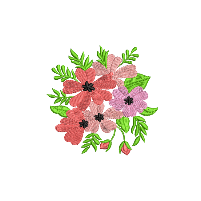 Large Classic Daisy Applique Embroidery Design
