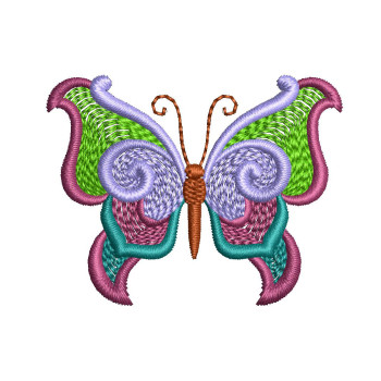 Playful Butterfly Fashion Embroidery Designs