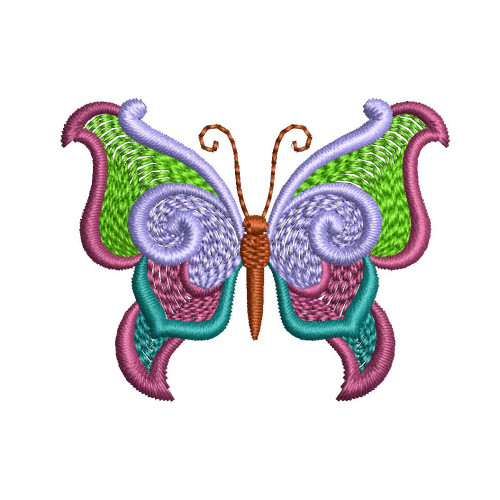 Playful Butterfly Fashion Embroidery Designs