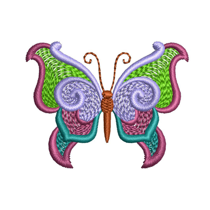 Playful Butterfly Fashion Embroidery Designs