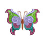 Playful Butterfly Fashion Embroidery Designs