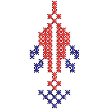 Delicate Traditional Cross Stitch Embroidery Design