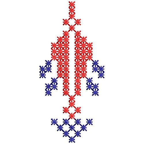 Delicate Traditional Cross Stitch Embroidery Design