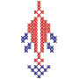 Delicate Traditional Cross Stitch Embroidery Design