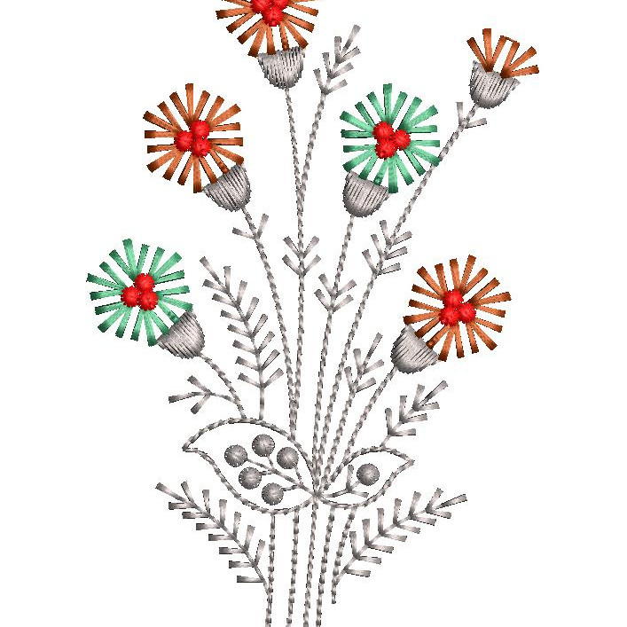 Elegant Vasanthika Embroidery Design